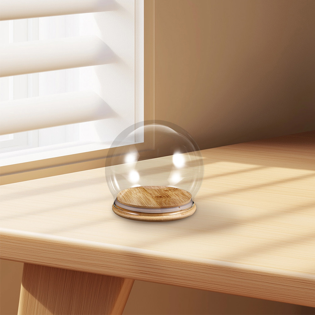 2Pcs Clear Glass Dome Display  - Plastic Dome Clear recension och pris
