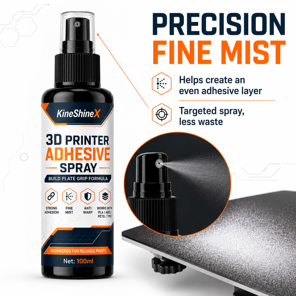 3D Printer Adhesive Spray 100/ - Misting Bottle Fine recension och pris